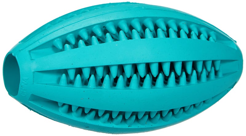 Trixie 3290 Denta Fun Rugby Ball Mint Fresh Natural Rubber 11 Cm - Image 1