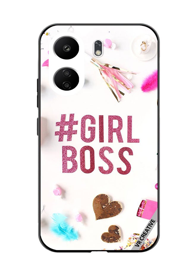 VR CREATIVE Protective Case Cover For Xiaomi Redmi 13C Girls Boss Design Multicolour - Image 1