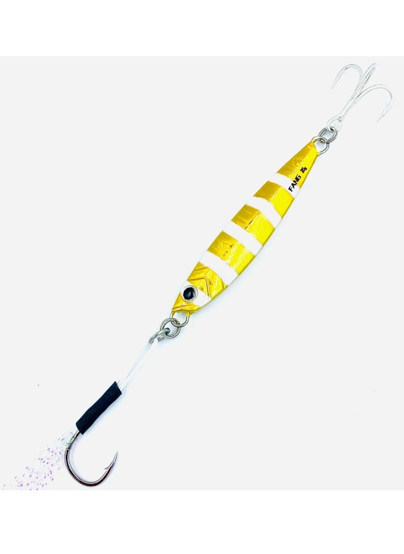 oakura Lumo Zebra Jig 30G Weights, Extra Sharp Bkk Hook, 10 Mesmerizing Colors - Lightweight Gear For Epic Fishing Adventures  - Image 1