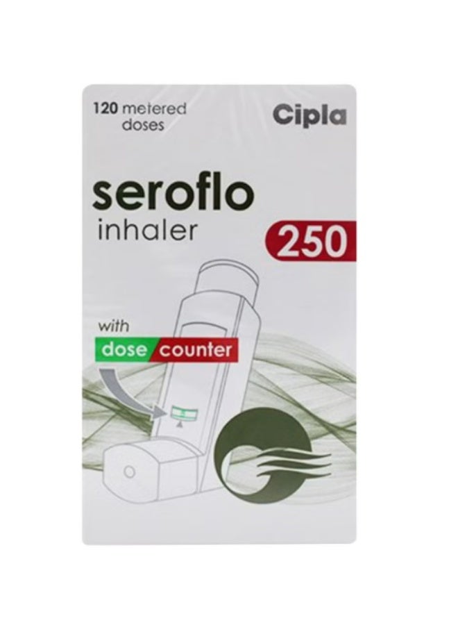 SEROFLO Inhaler 250 mcg + 25 mcg – Fluticasone/Salmeterol MDI, Twice-Daily Controller for Asthma & COPD