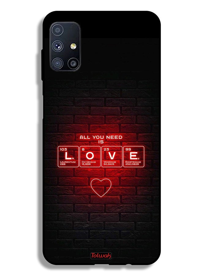 Tolwak Samsung Galaxy M51 Protective Case Cover All You Need Is Love - Image 2