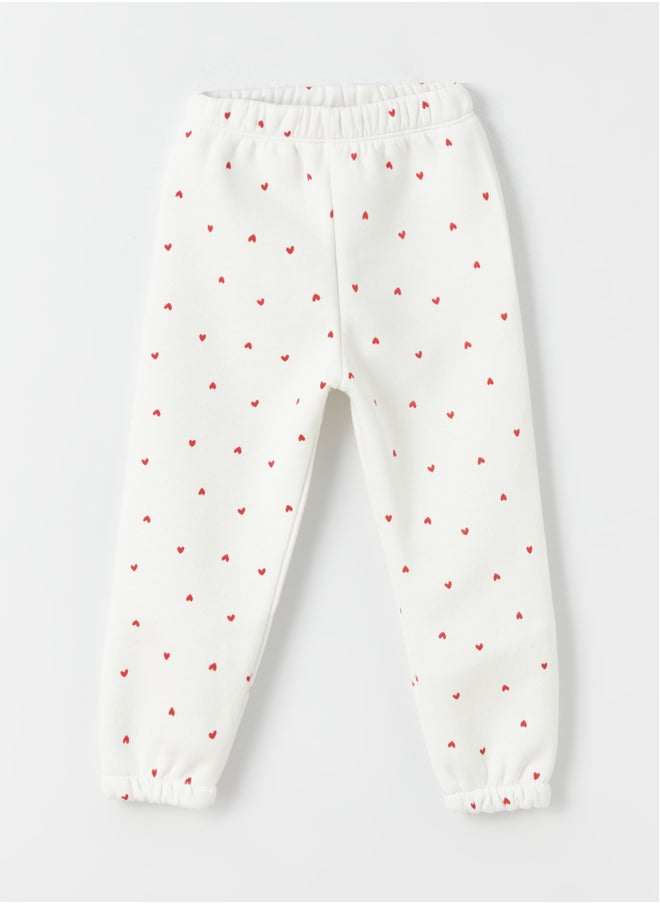 LC WAIKIKI Elastic Waist Printed Baby Girl Sweatpants  - Image 1
