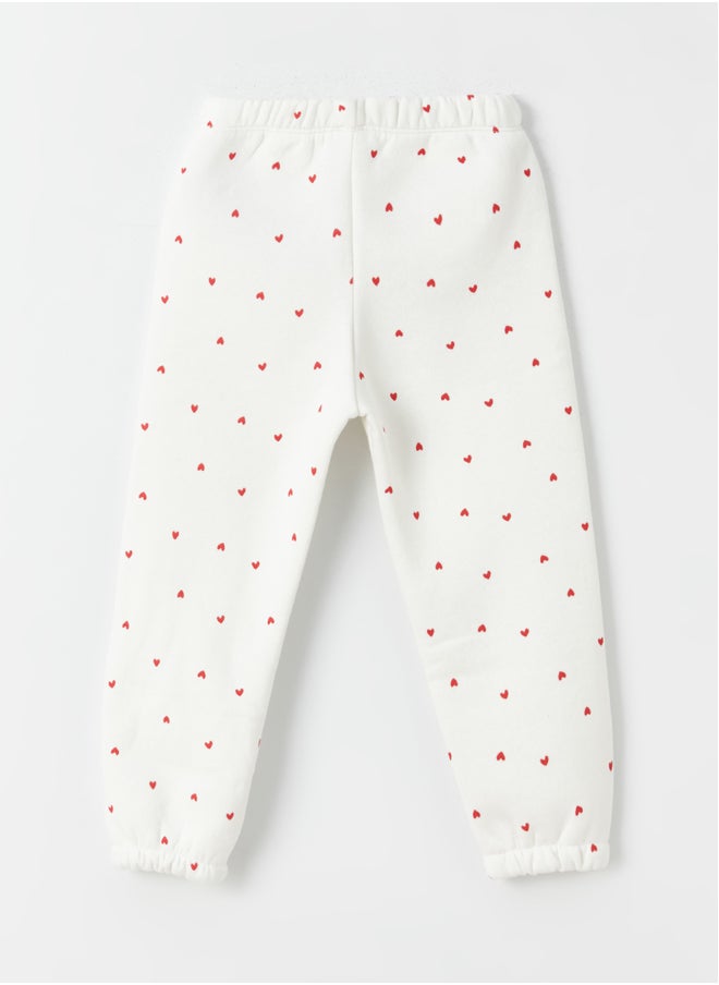 LC WAIKIKI Elastic Waist Printed Baby Girl Sweatpants  - Image 2