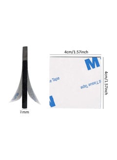 3M 100 Pack Square Double Sided Foam Tape Strong Pad Mounting Adhesive (Black)  - Image 2