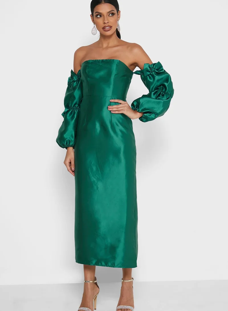 Ella Limited Edition Off Shoulder Ruffle Sleeve Dress