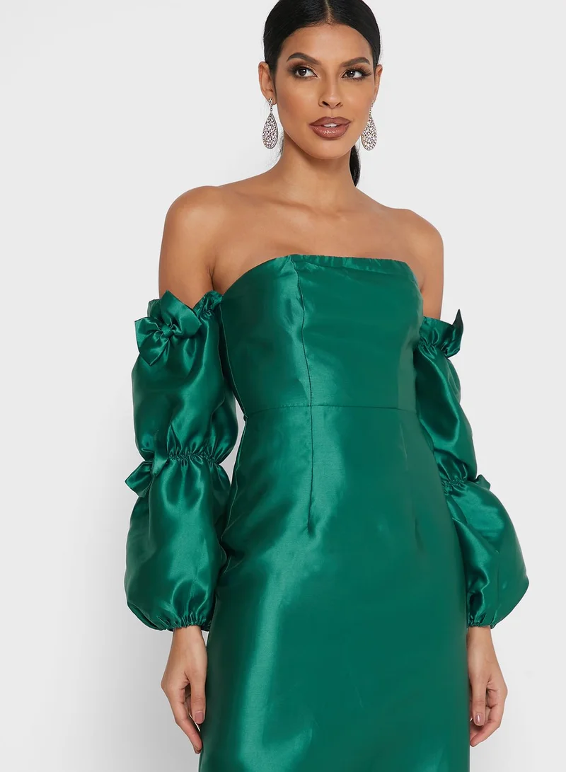 Ella Limited Edition Off Shoulder Ruffle Sleeve Dress