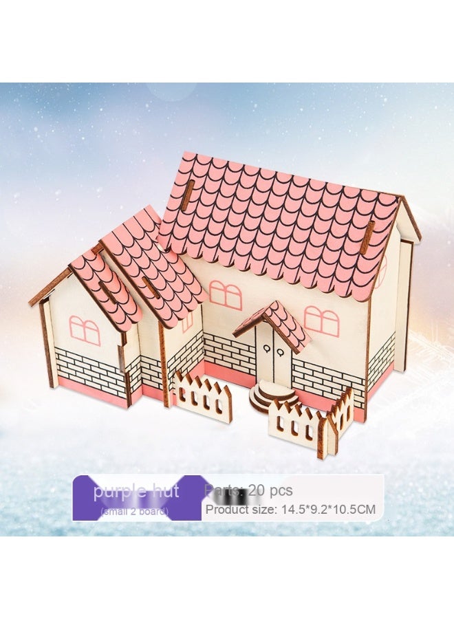 ألعاب نماذج تركيب ثلاثي الأبعاد خشبية للأطفال