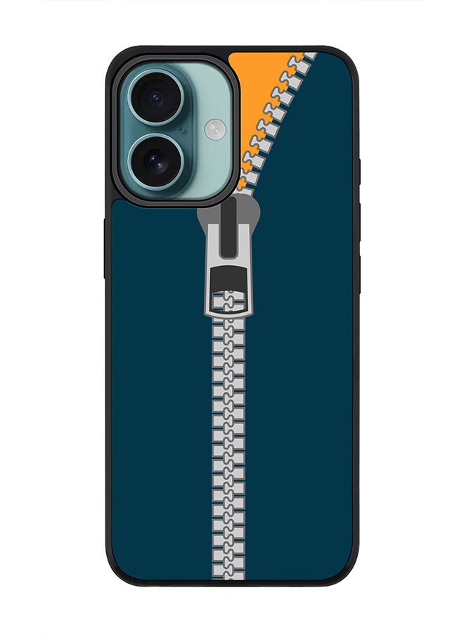 Stylizedd For iPhone 16 Case [Compatible with MagSafe] Slim Magnetic cover Phone Case iPhone 16 -Zipper - Image 1