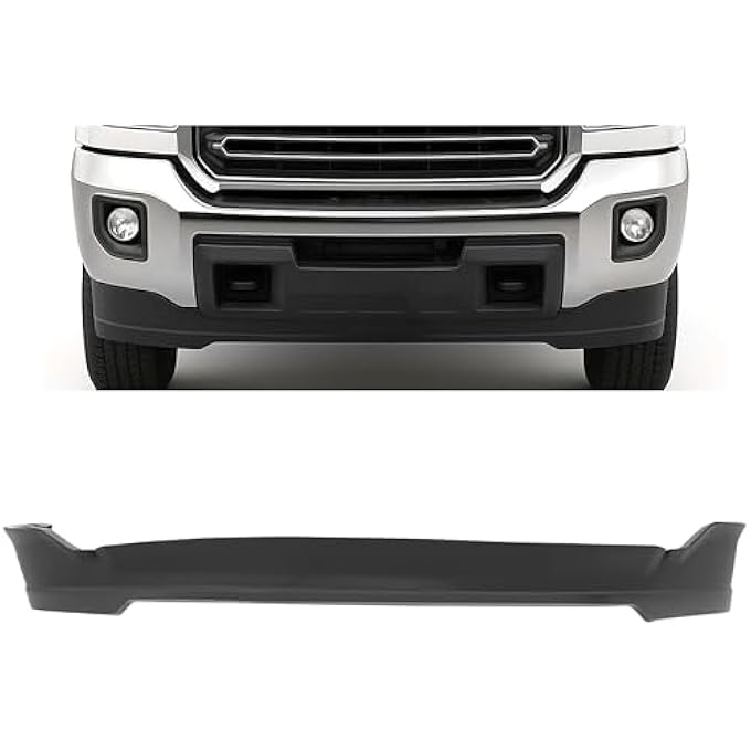ALMULOO Front Bumper Valance Compatible with 2015-2019 GMC Sierra 2500 HD 3500 HD Heavy-Duty PP Air Dam Front Spoiler Replacement for GM1095202 23320648 - Image 1