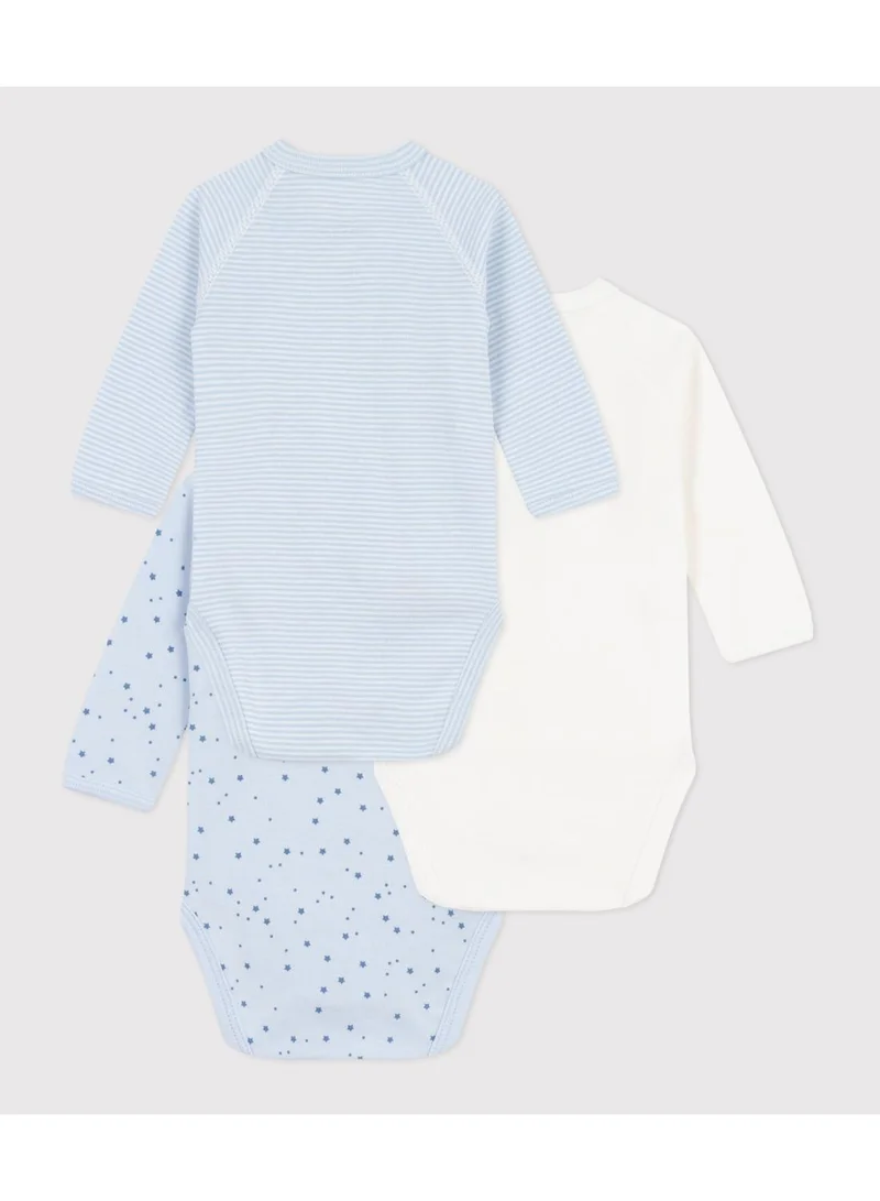 بيتي باتو قطع ملابس أطفال قطنية بأكمام طويلة وطبعات ورباط أمامي