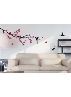 Decals Design Decals Design 'Humming Birds and Blossoms' Wall Sticker (PVC Vinyl, 50 cm x 70 cm, Multicolour)  - Image 2