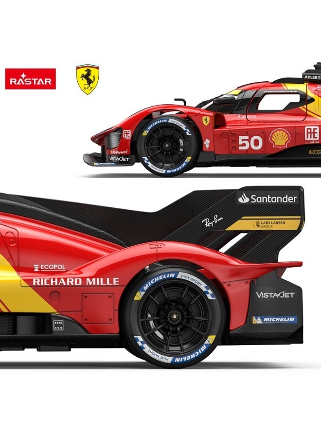 RASTAR 1:14 Scale Ferrari 499P USB Charging Remote Control Car, Officially Licensed Ferrari RC Toy Car for Kids - Image 3