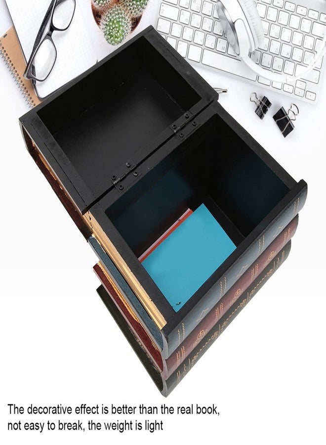 Acouto Fake Book Box European Vintage Decorative Fake Book Storage Decorative Bookends Home Office Shelf Decoration (13.2 * 16cm / 5.2 * 6.3in) - Image 3