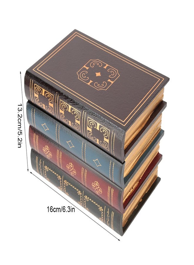 Acouto Fake Book Box European Vintage Decorative Fake Book Storage Decorative Bookends Home Office Shelf Decoration (13.2 * 16cm / 5.2 * 6.3in) - Image 4