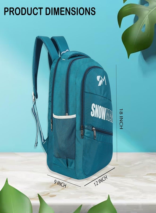 SNOWMAN Laptop Bag For Office/Travel/Daily Use/Collage/School Use Green Back Pack - Image 5