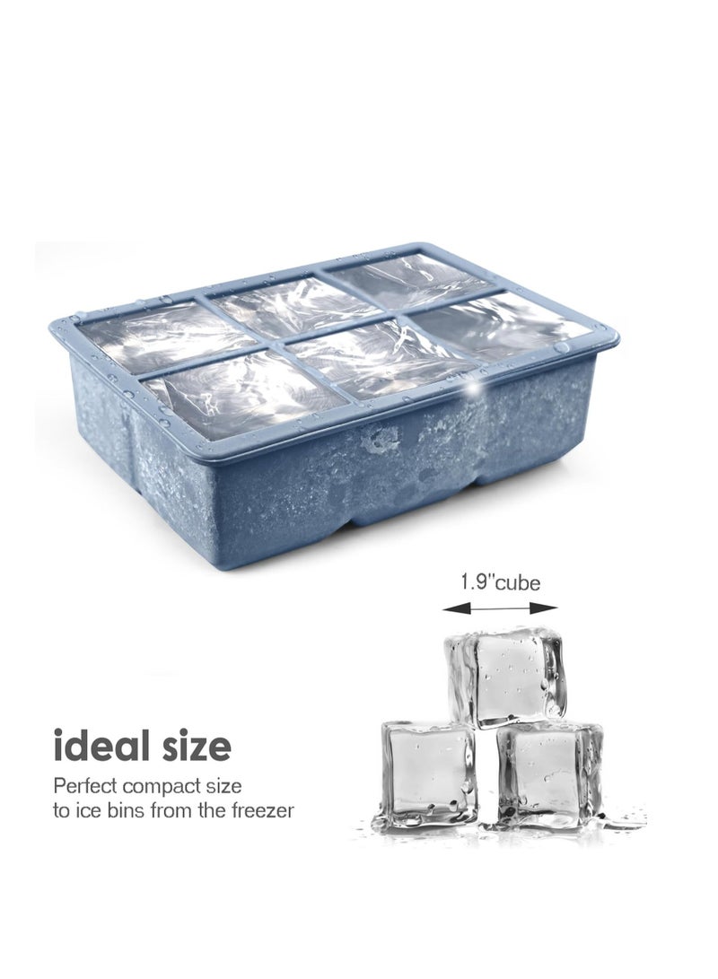 فلوشرينيك علبة الجليد السيليكون,علبات مكعب الجليد,قوالب مكعب الجليد,علبة الجليد السيليكون,مع غطاء قابل للإزالة سهل الإفراج,يمكن استخدامه للويسكي,الكوكتيلات,طعام الأطفال - Image 2