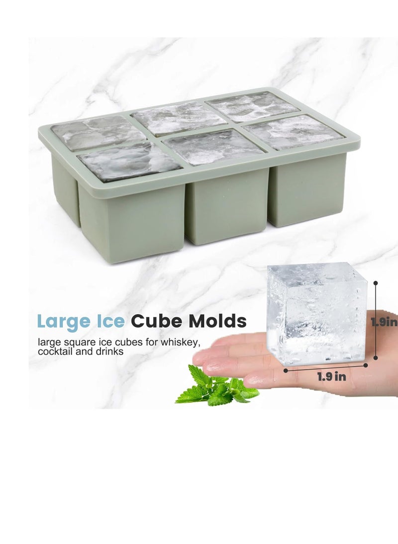 فلوشرينيك علبة الجليد السيليكون,علبات مكعب الجليد,قوالب مكعب الجليد,علبة الجليد السيليكون,مع غطاء قابل للإزالة سهل الإفراج,يمكن استخدامه للويسكي,الكوكتيلات,طعام الأطفال - Image 3