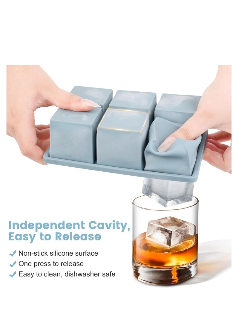 فلوشرينيك علبة الجليد السيليكون,علبات مكعب الجليد,قوالب مكعب الجليد,علبة الجليد السيليكون,مع غطاء قابل للإزالة سهل الإفراج,يمكن استخدامه للويسكي,الكوكتيلات,طعام الأطفال - Image 5