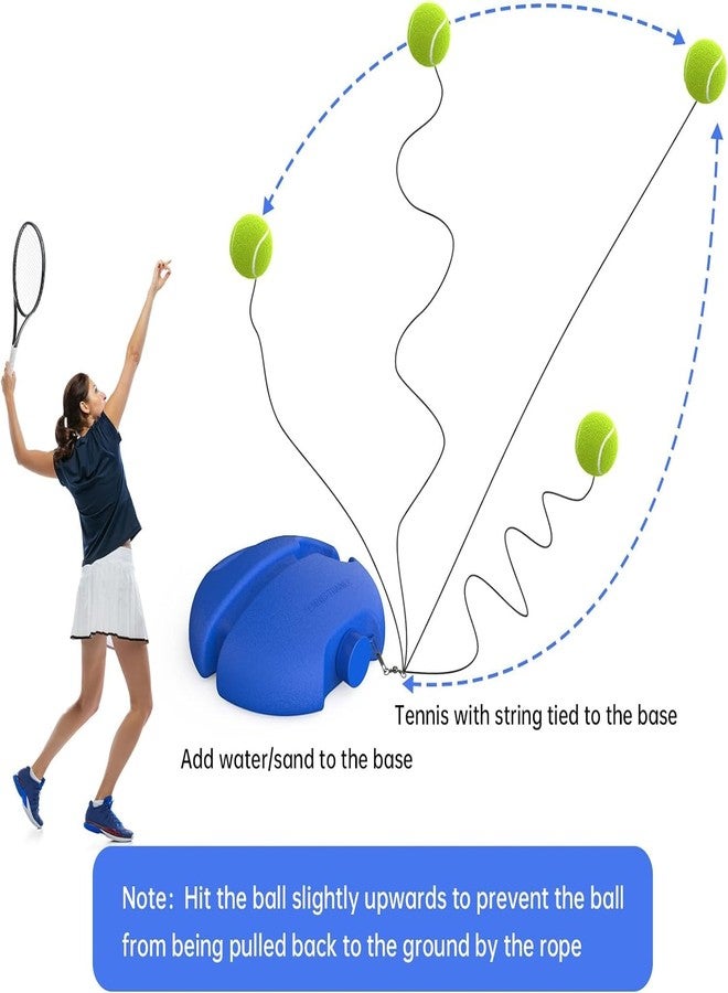 FASTMART Self Tennis Practice Ball with String, Tennis Trainer Rebound Ball for Boys & Girls,Solo Tennis Training Equipment for Self-Pracitce (Fill Sand Or Water) (No Racket Included) - Image 2