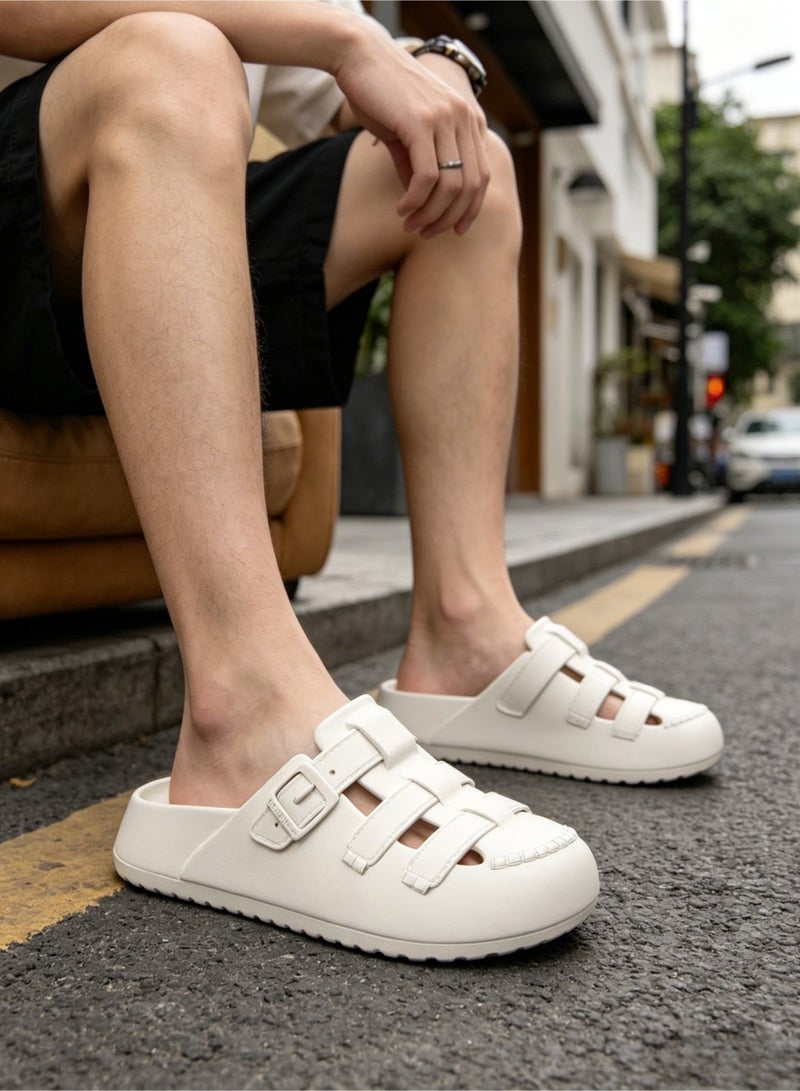 Designer-inspired breathable slip-on sandals for men and women, stylish and comfortable, perfect for the beach, pool, and casual occasions. - Image 3
