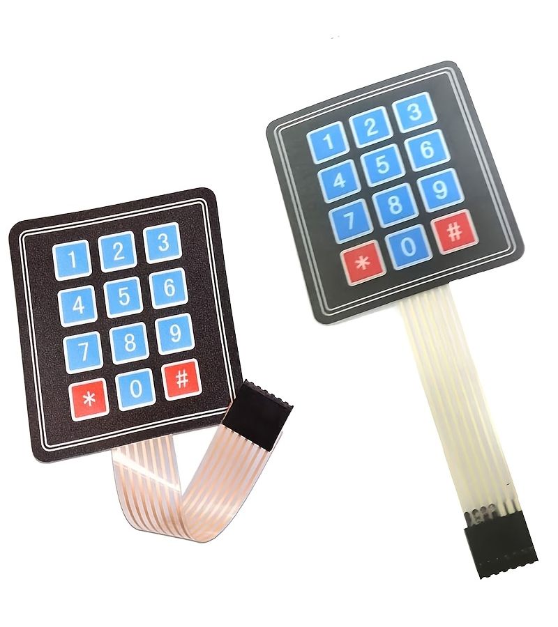 2pcs 3x4 Keyboard Self Adhesive Membrane Matrix Keycap Kit For Prototype Substrate Switch - Image 3
