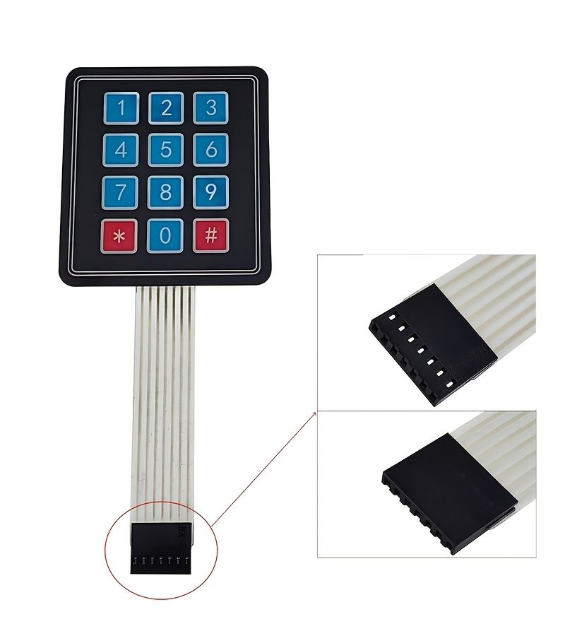 2pcs 3x4 Keyboard Self Adhesive Membrane Matrix Keycap Kit For Prototype Substrate Switch - Image 4