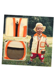 Necomi Children'S Vest And Hat Clothing, Outdoor Activity Kit Outdoor Adventure Camping Gear Clothing  - Image 4