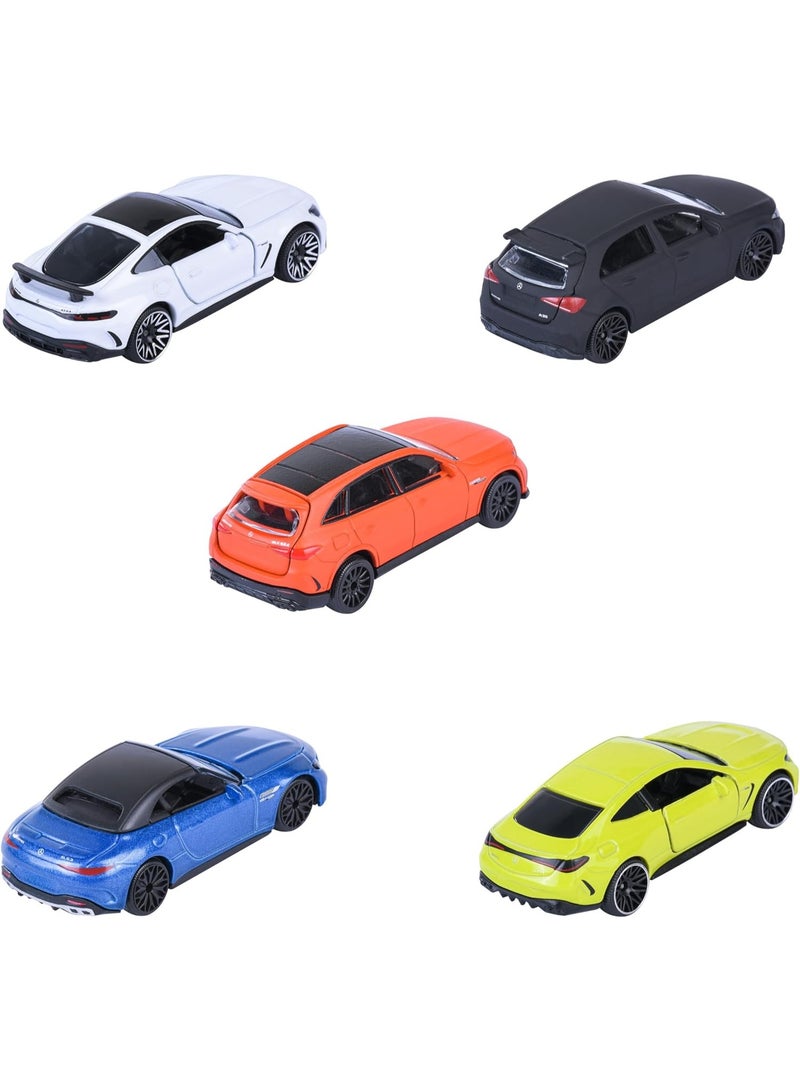 Majorette Mercedes-AMG Die-Cast Toy Car Gift Set Pack of 5 – Official Licensed Mini Vehicles for Kids & Collectors - Image 1