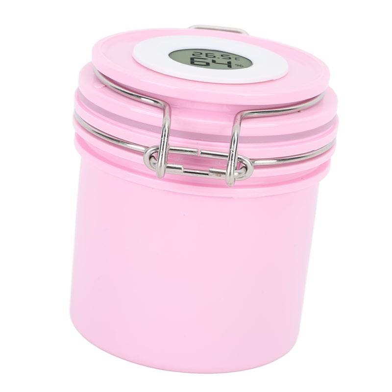 200ml Eyelash Glue Storage Tank with Screen Display Sealed Jar Activated Carbon Container for Lash Extension Grafting Eyelash Pink - Image 5