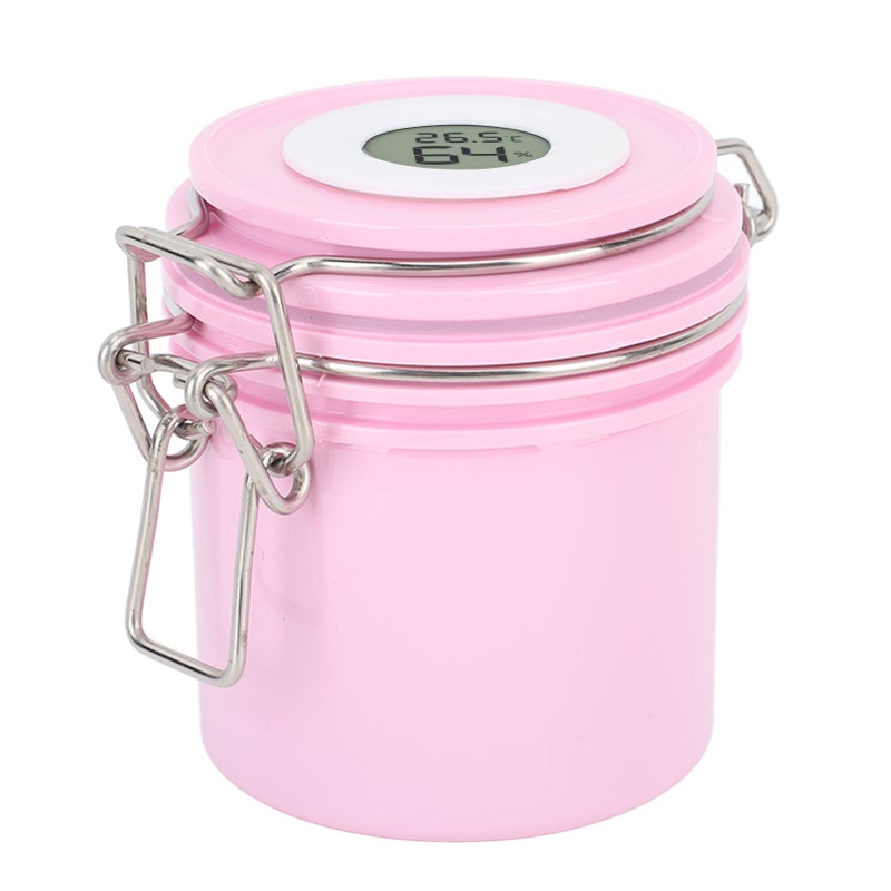 200ml Eyelash Glue Storage Tank with Screen Display Sealed Jar Activated Carbon Container for Lash Extension Grafting Eyelash Pink - Image 2
