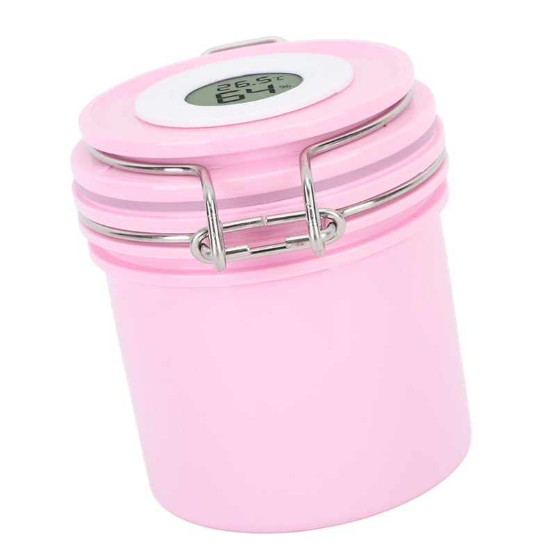 200ml Eyelash Glue Storage Tank with Screen Display Sealed Jar Activated Carbon Container for Lash Extension Grafting Eyelash Pink - Image 4