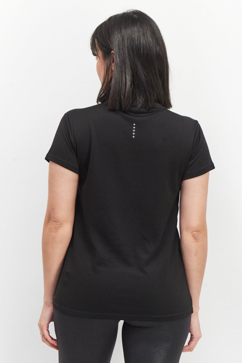 PUMA Women Sportswear Fit Short Sleeve T Shirt, Black - Image 3