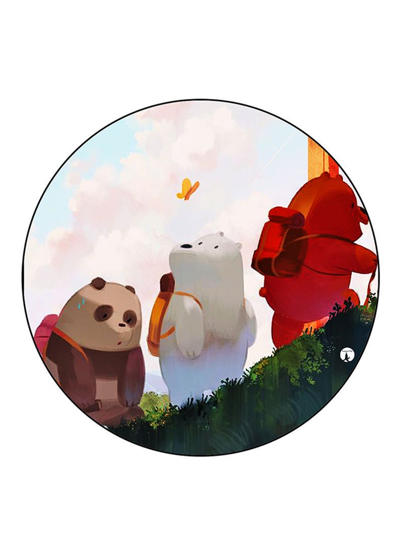 We Bare Bears Printed Mouse Pad  Multicolour
