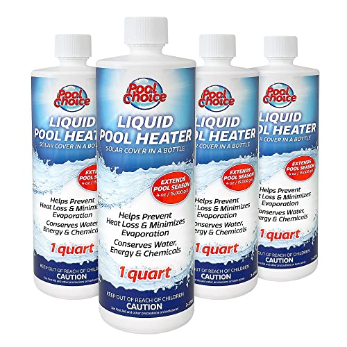 SpaChoice 1-Quart 4-Pack Premium Liquid Pool Heater Solar Cover In a Bottle, Liquid Solar Blanket for Pool, Made in USA - Image 1