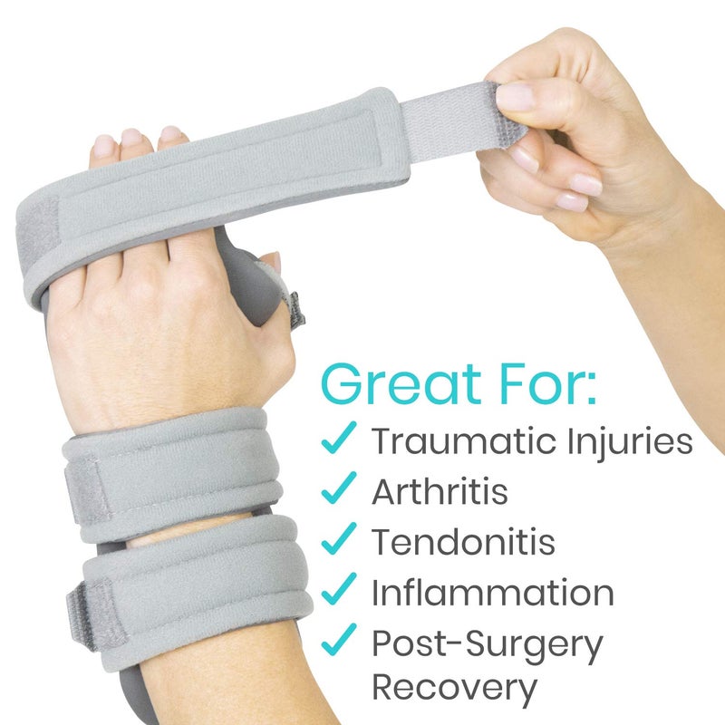 Vive Resting Hand Splint Left w Rehab Video App  Night Immobilizer Wrist Finger Brace  Thumb Stabilizer Wrap  for Arthritis Tendonitis Carpal Tunnel Pain  Functional Support for Sprains Fractures Small - Image 5