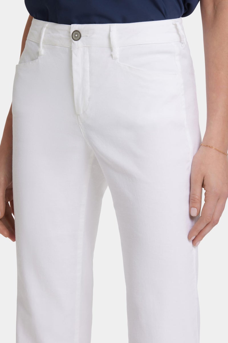NYDJ Women's Trouser Pants in Stretch Linen, Optic White, 2 - Image 3