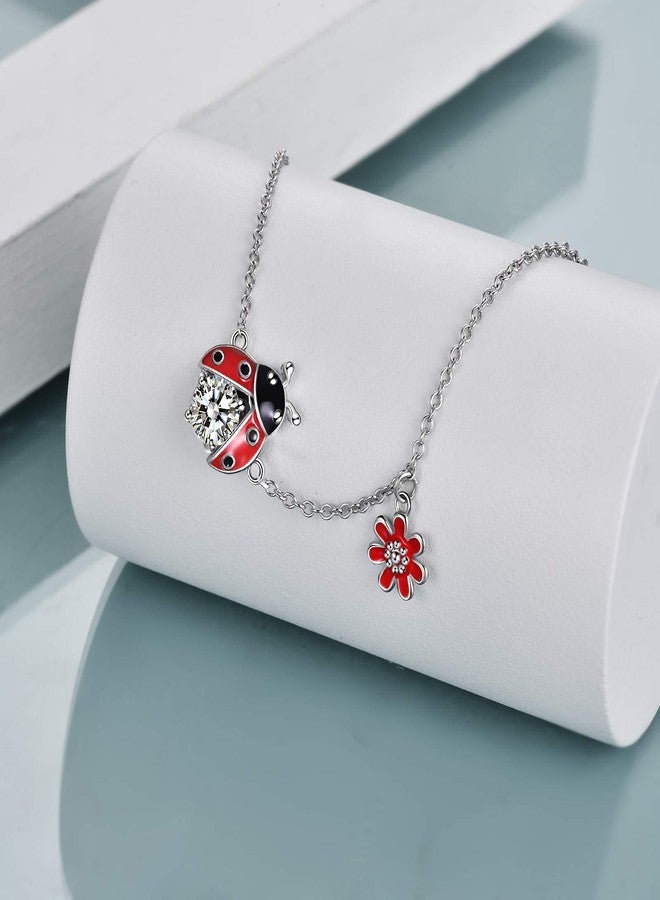 POPLYKE Ladybug Bracelet for Women 925 Sterling Silver Bracelet Jewelry Gifts for Mother Daughter Sister Grandma - Image 5