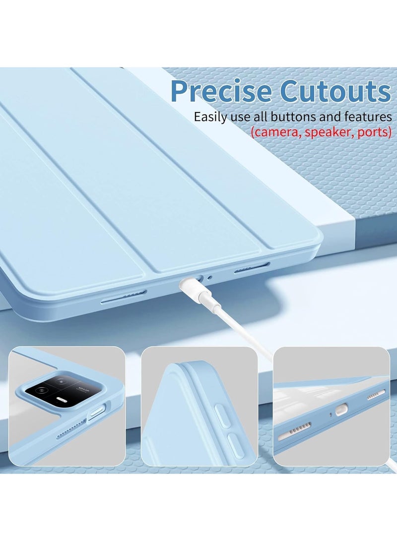 VKL Xiaomi Pad 6 /Pad 6 Pro cover,Hard Shell Smart Cover Protective Slim Case for Xiaomi Mi Pad 6 /Pad 6 Pro light blue - Image 5