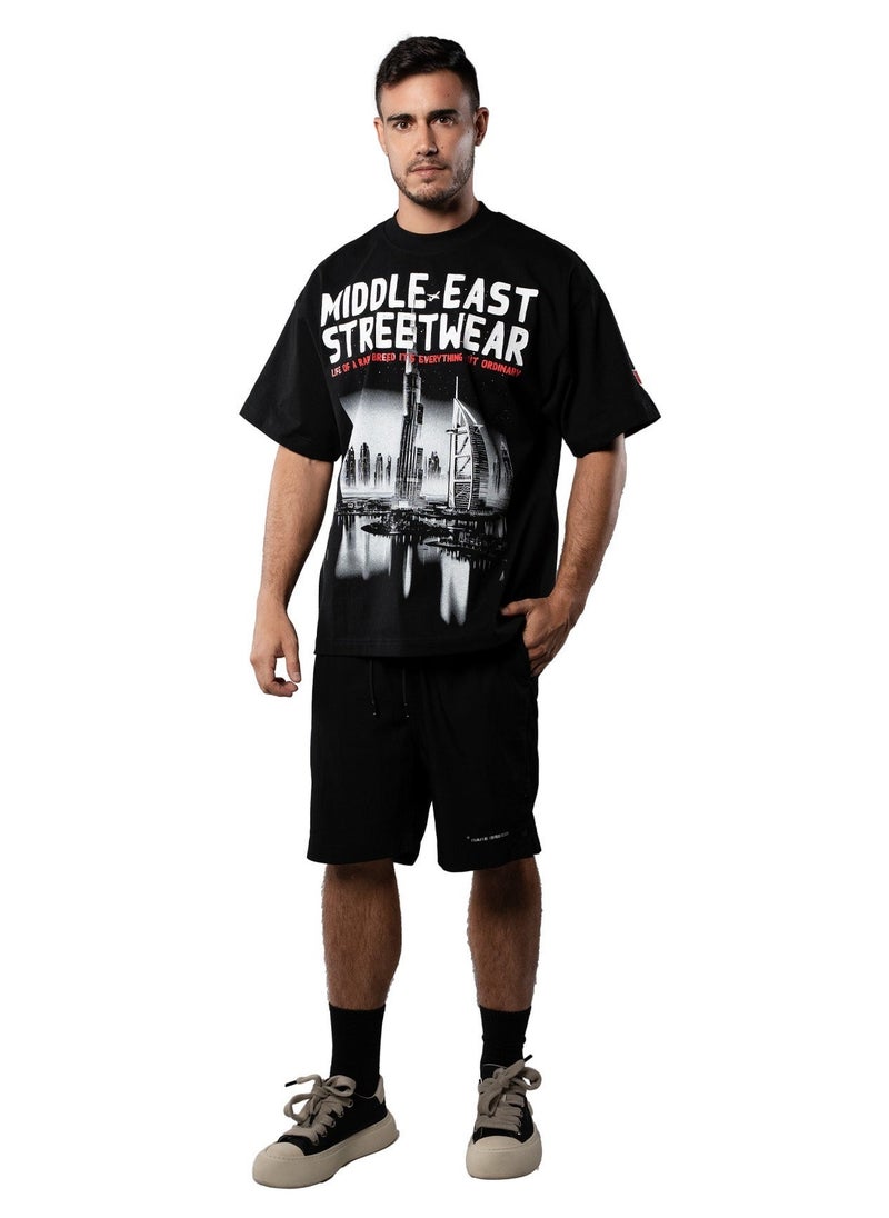 TANJIM SQUAD - *LIMITED EDITION* MIDDLE EAST STREETWEAR T-SHIRT - BLACK - Image 3