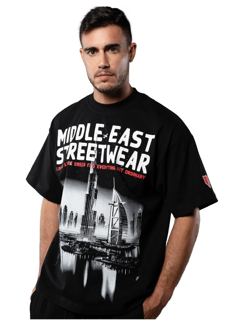TANJIM SQUAD - *LIMITED EDITION* MIDDLE EAST STREETWEAR T-SHIRT - BLACK