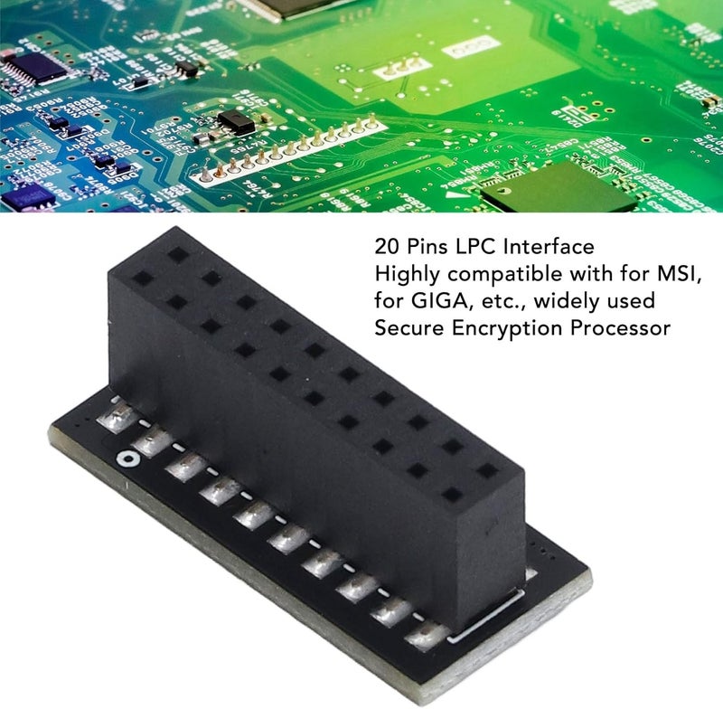 TPM 2.0 Encryption Security Module TPM 2.0 Chip TPM Cryptographic Processor with 20 Pin LPC Interface for GIGA and Other Brands - Image 5