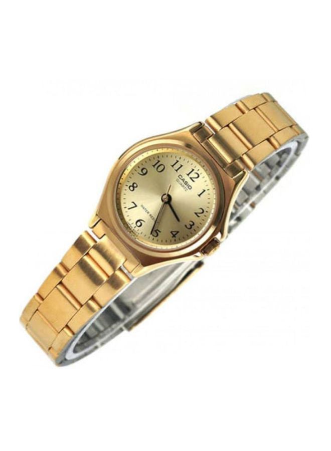 CASIO Women Water Resistant Analog Watch LTP-1130N-9B - 27 mm - Gold - Image 5