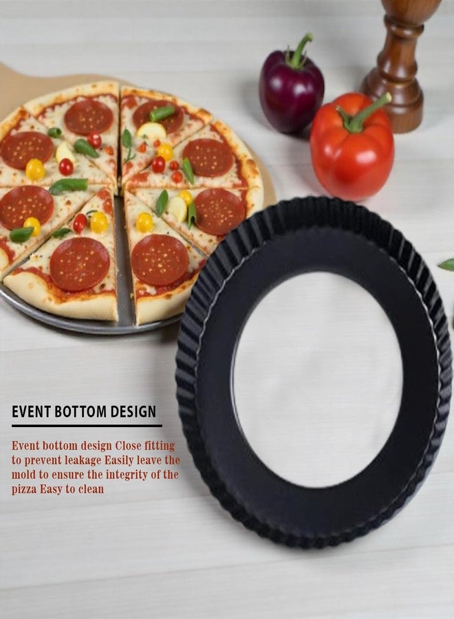 CAKE DECOR - Non-Stick Pie Tart Mould - 5.5 inch Round, Black - Durable, Easy Release, Dishwasher Safe - for Mini Tarts, Pies, Quiches, Cheesecakes - Microwave Safe - Image 3