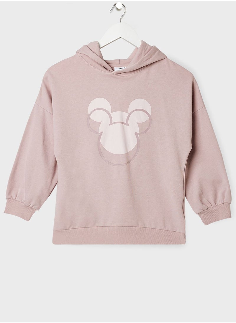 NAME IT - Kids Mickey Mouse Hoodie - Image 1