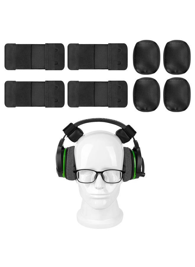 Geekria Comfort Headband Pressure Relief Pads for Tight On-Ear/Over-Ear Headphones, Memory Foam Headset Cushion Nuggets Damage Free Easy DIY Installation (4 Pack) - Image 1