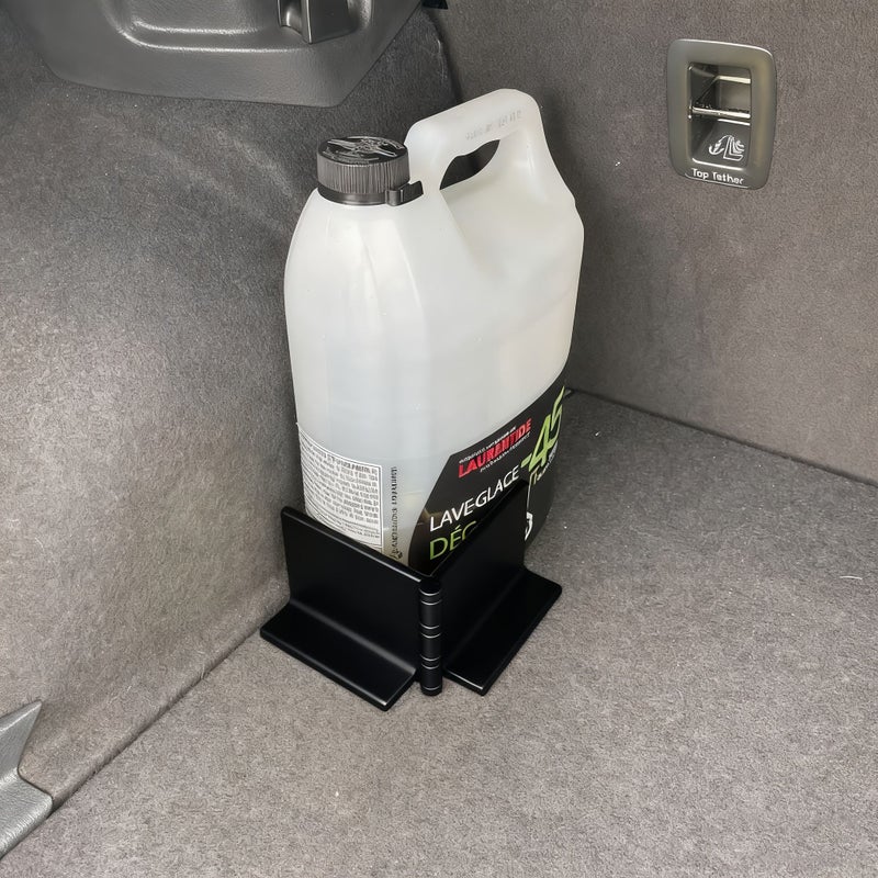 Car Trunk Organizer Black Fixed Bracket Universal No Drill For Sedan SUV Storage Rack - Image 1