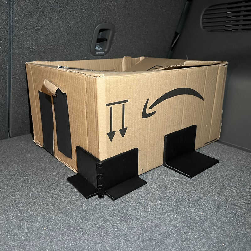 Car Trunk Organizer Black Fixed Bracket Universal No Drill For Sedan SUV Storage Rack - Image 3