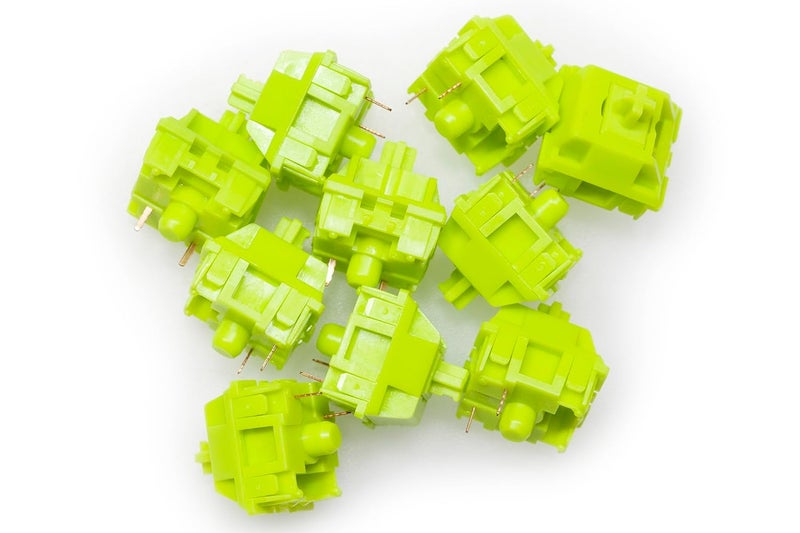 KPREPUBLIC مفتاح KTT Matcha Tactile 45g MX للوحة المفاتيح الميكانيكية، مشحم من المصنع، بلاستيك PC و POM، زنبرك مطلي بالذهب (مفتاح KTT Matcha ×110) - Image 2