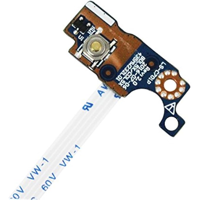 POWER BUTTON BOARD REPLACEMENT FOR HP 15-AC 15-AF 15-BA 15-A SERIES LS-C701P - Image 1