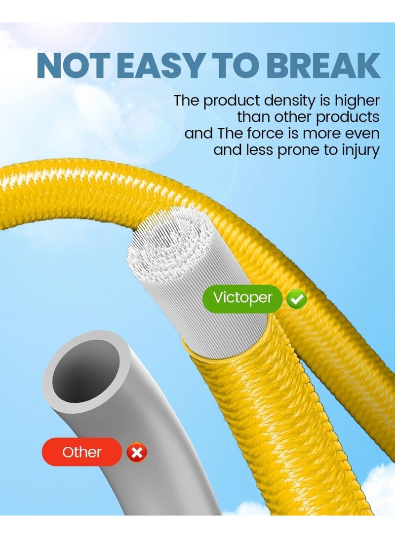 SportQ Premium Resistance Bands Set – Resistance Levels 10 to 30 Pounds – Alternative to Home Gym for Full Body Strengthening, Toning and Fitness at Home or Travel - Image 5